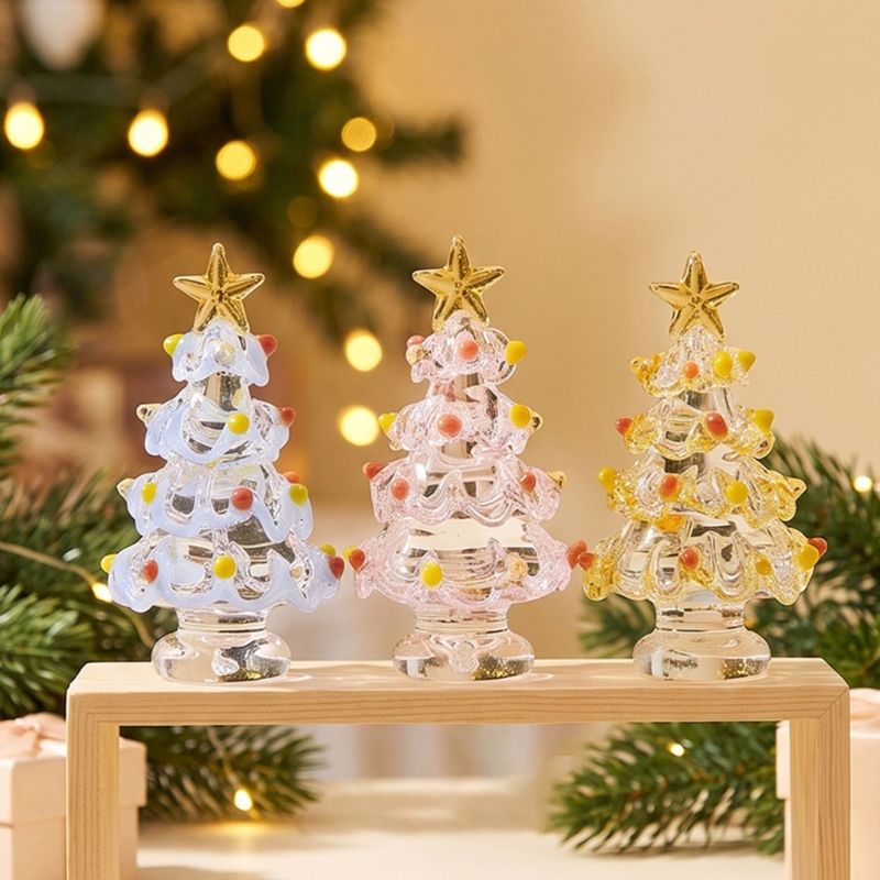 Star Tree Topper - Holiday Tabletop Decoration, Glass Miniature Christmas