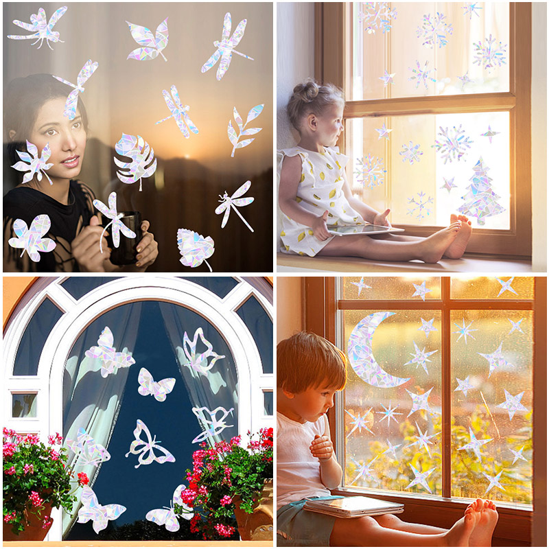 1set Christmas Snowflake Elk W - огляд і ціна Snowflake Window Decal