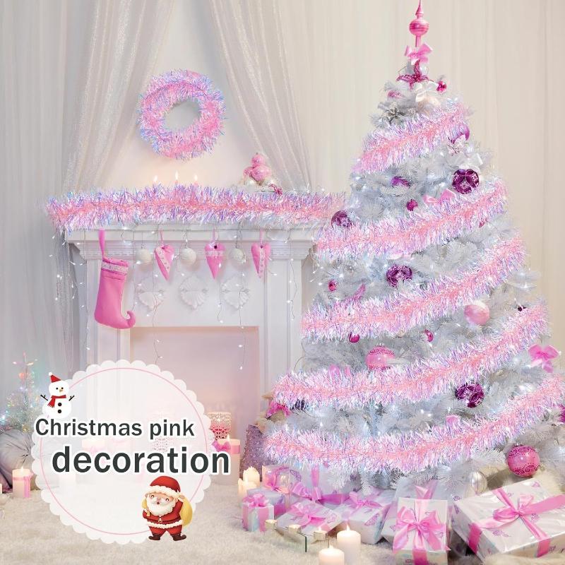 1/3/5PCS 2M Pink Christmas Tin - огляд і ціна Tinsel Garland Decoration