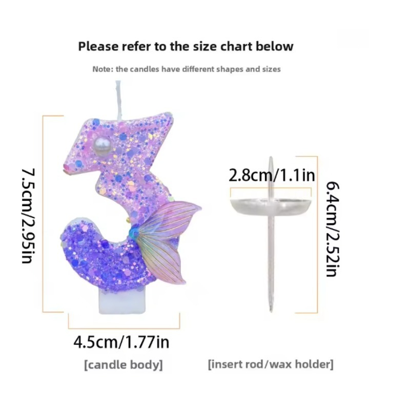 Glitter Purple Gradient Mermai - огляд і ціна Holiday Candle Set