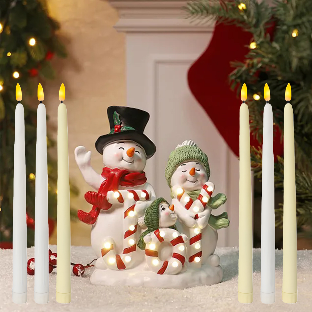 6pcs LED Flameless Taper Candl - огляд і ціна Holiday Candle Set