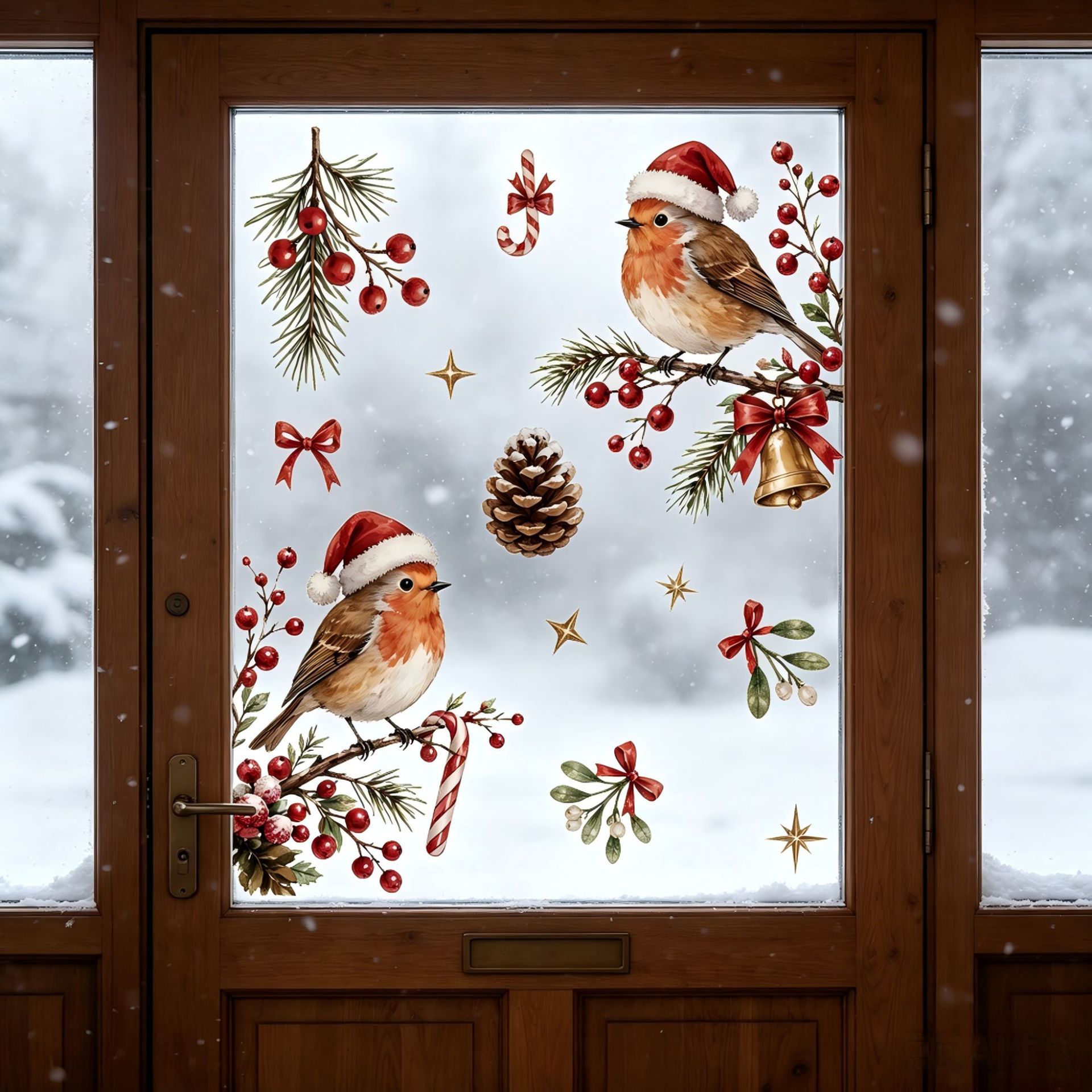Festive Christmas Window Decal - огляд і ціна Snowflake Window Decal