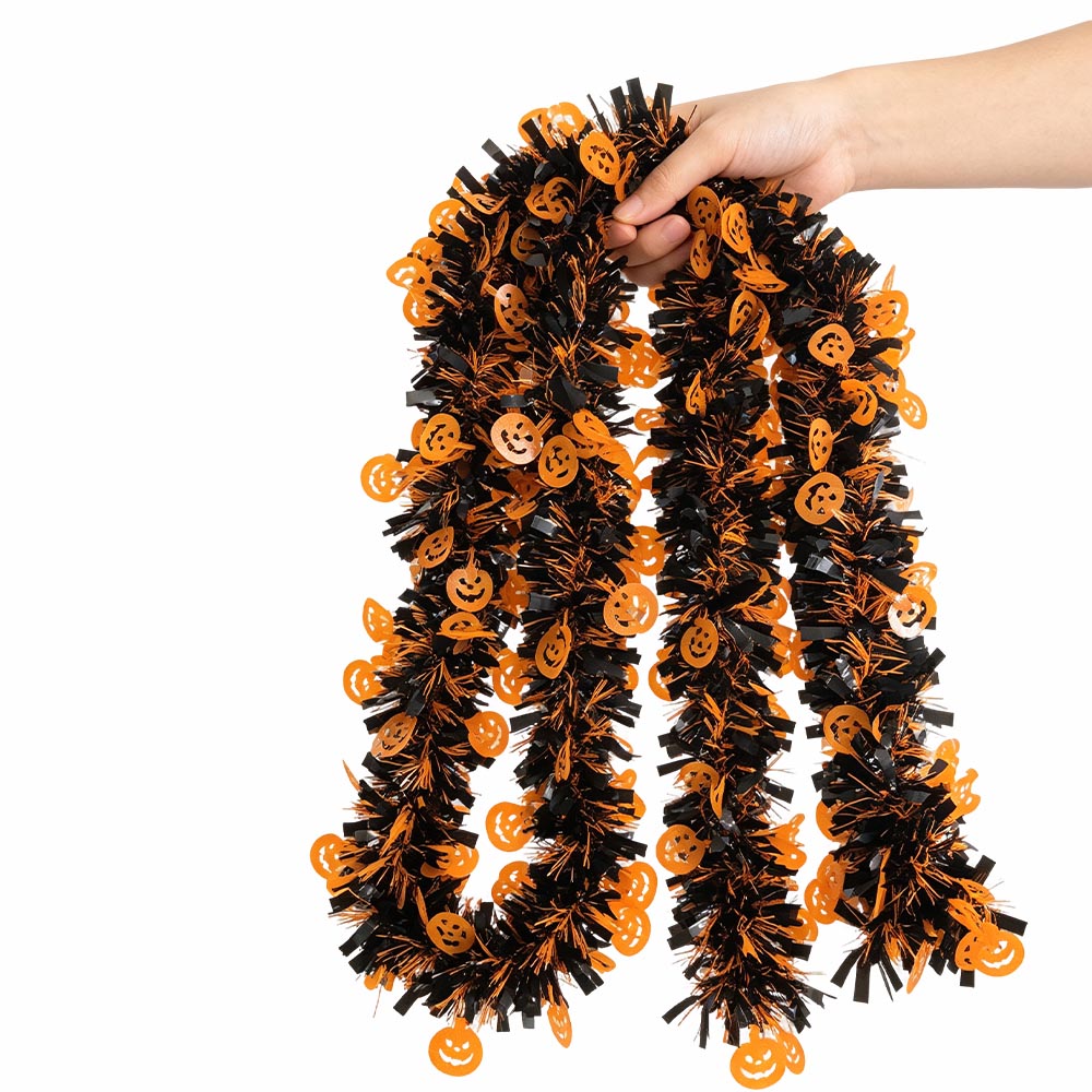 Halloween Foil Fringe Curtain  - огляд і ціна Tinsel Garland Decoration