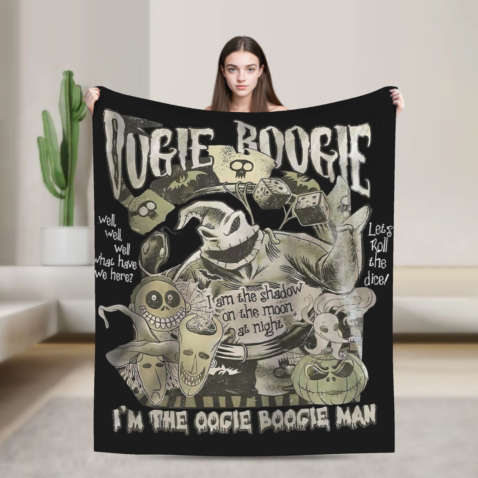Nightmared Before Christmas Fl - огляд і ціна Christmas Throw Blanket