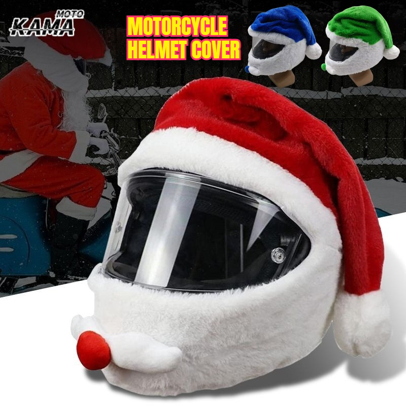Santa Claus Helmet Cover Plush - огляд і ціна Santa Hat Plush