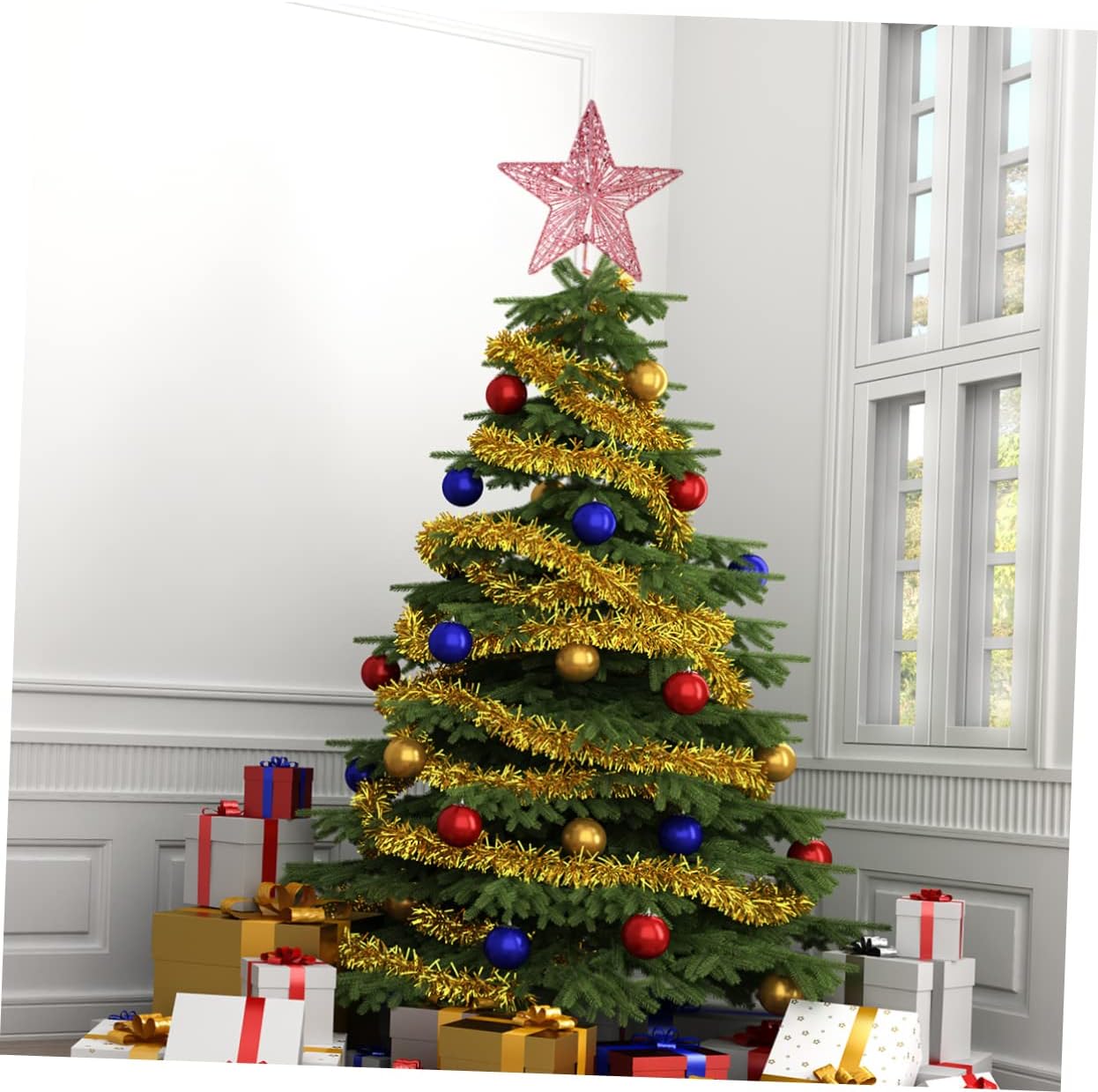 Christmas Pink Pentagon Top St - огляд і ціна Star Tree Topper