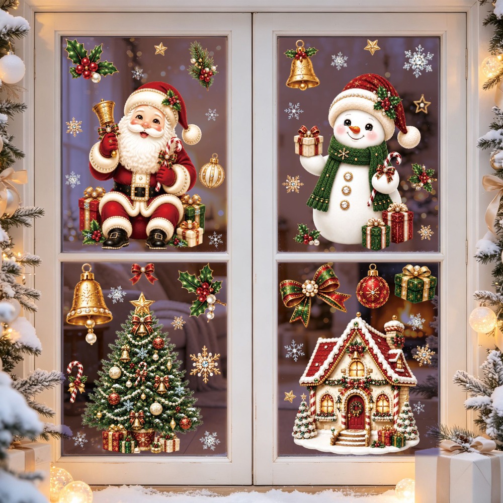 Christmas 2027 New Window Stic - огляд і ціна Snowflake Window Decal