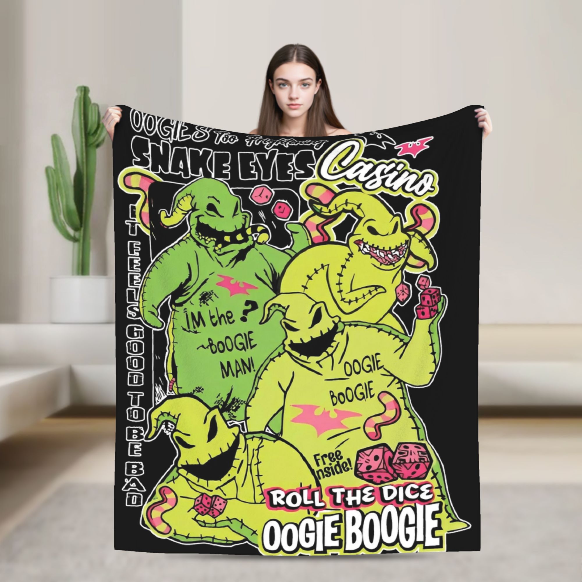 Nightmared Before Christmas Oo - огляд і ціна Christmas Throw Blanket