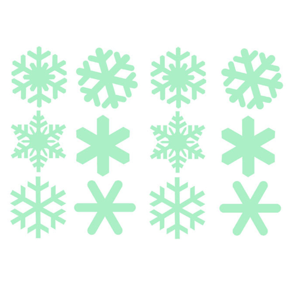 1Set Luminous Snowflake Wall S - огляд і ціна Snowflake Window Decal