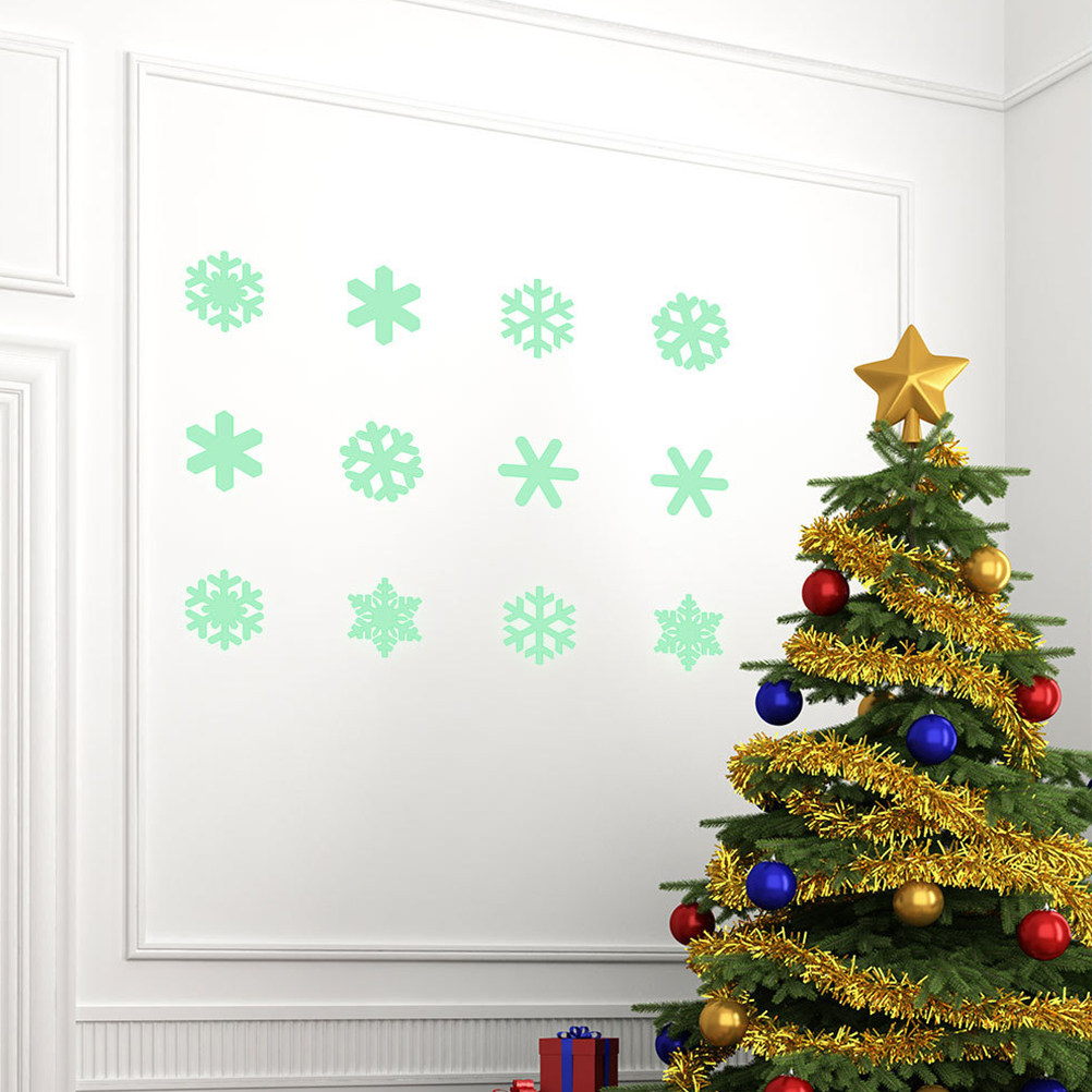 1Set Luminous Snowflake Wall S - огляд і ціна Snowflake Window Decal