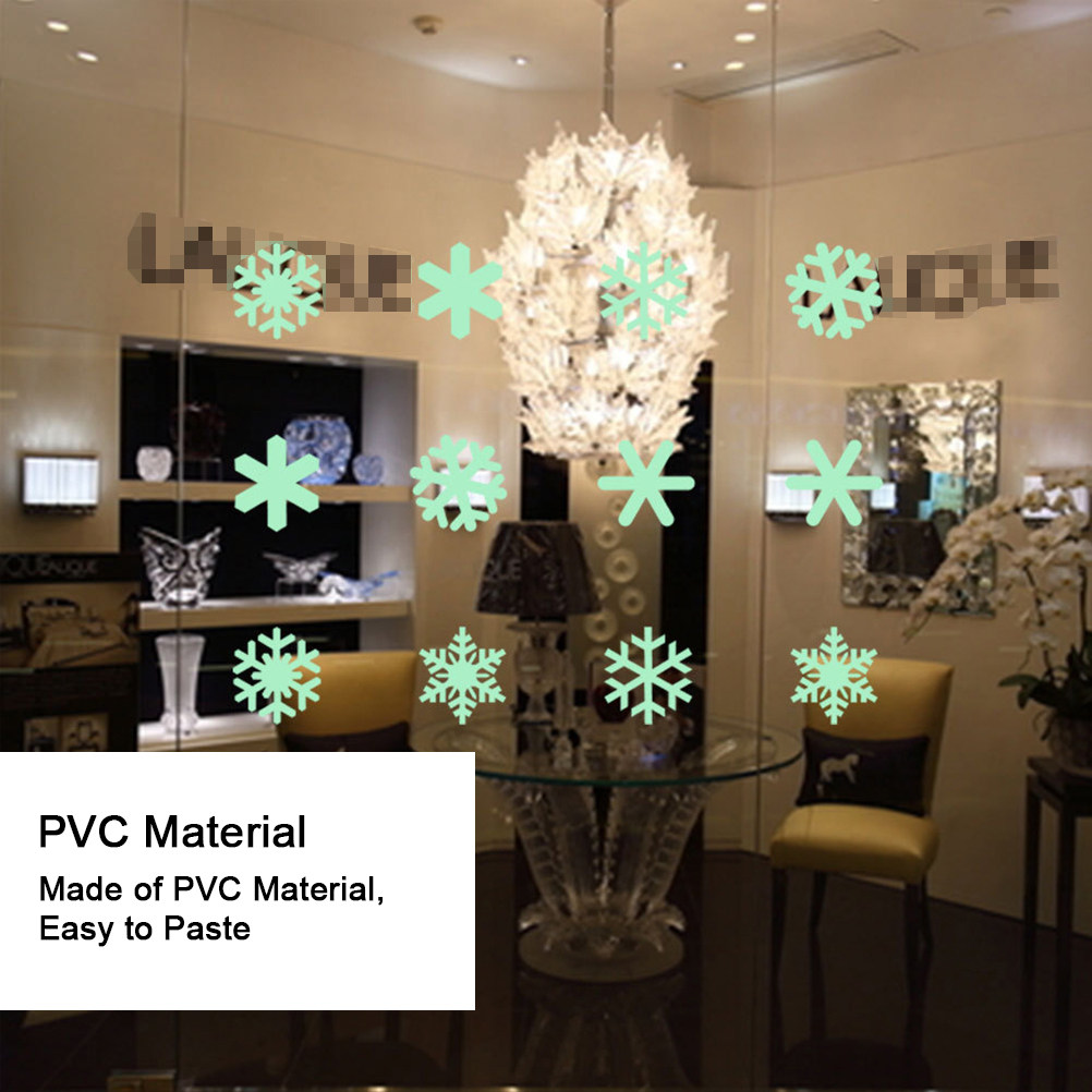1Set Luminous Snowflake Wall S - огляд і ціна Snowflake Window Decal
