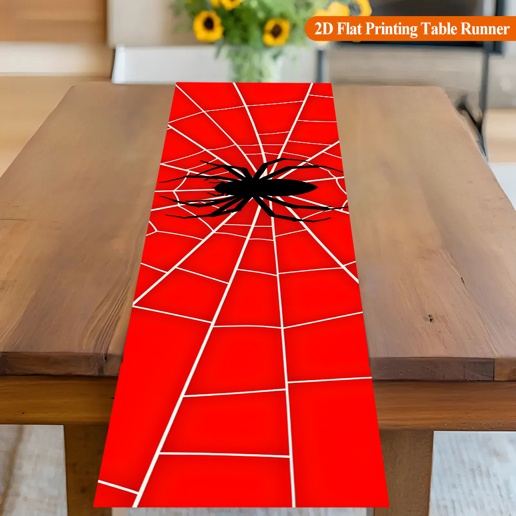 1pc Spider Web With Red Spider - огляд і ціна Christmas Table Runner