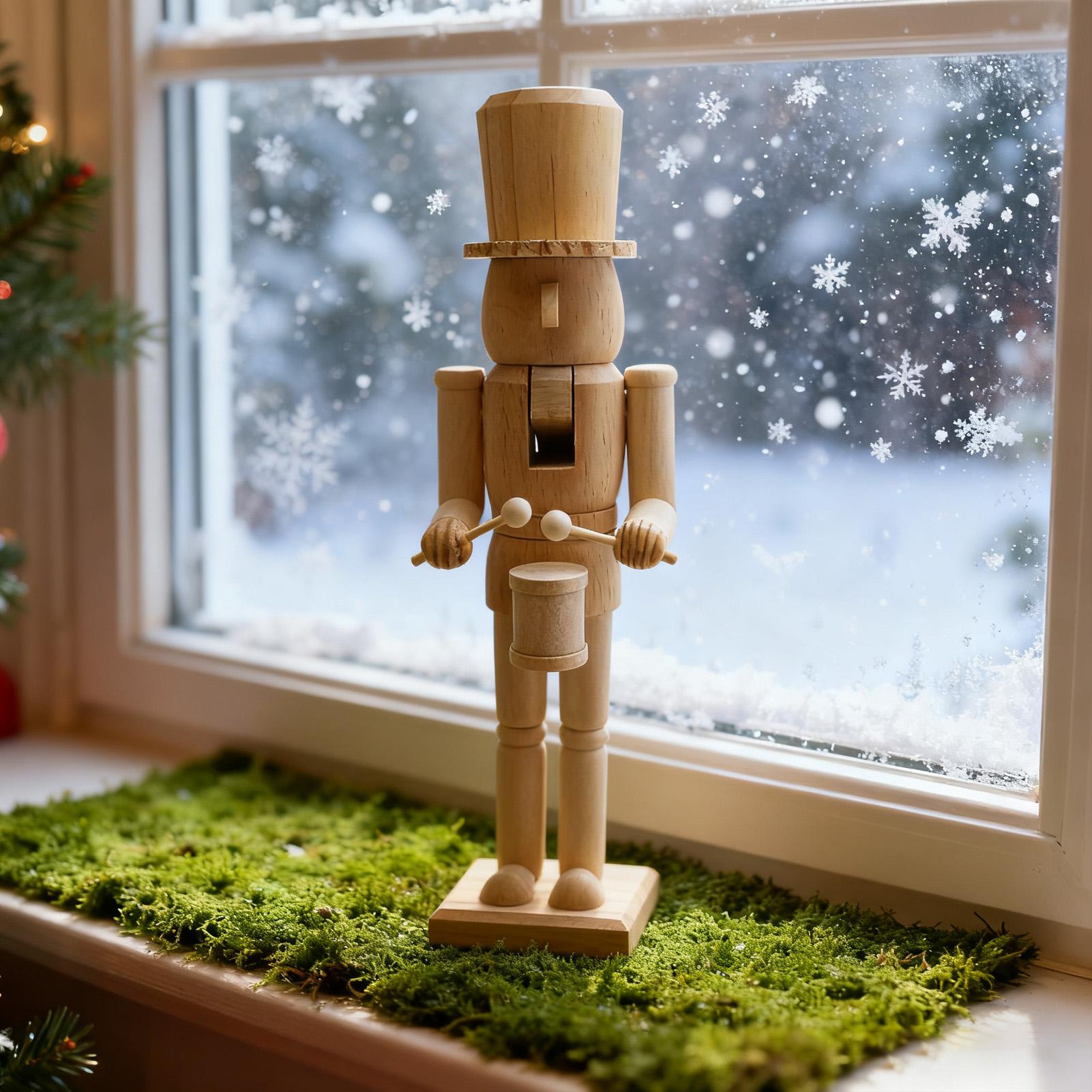 Nutcracker Decor 38cm Wooden F - огляд і ціна Nutcracker Figurine