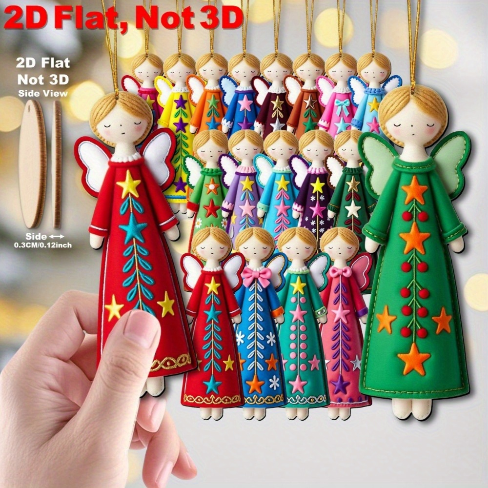 16Pcs Colorful Angel Decoratio - огляд і ціна Star Tree Topper