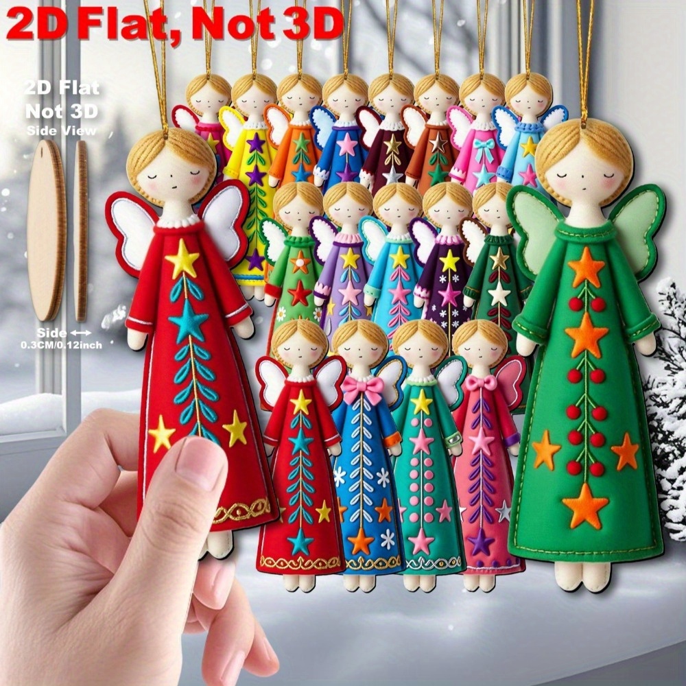 16Pcs Colorful Angel Decoratio - огляд і ціна Star Tree Topper
