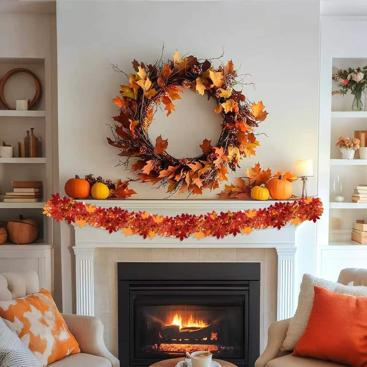 Thanksgiving Fall Tinsel Garla - огляд і ціна Tinsel Garland Decoration